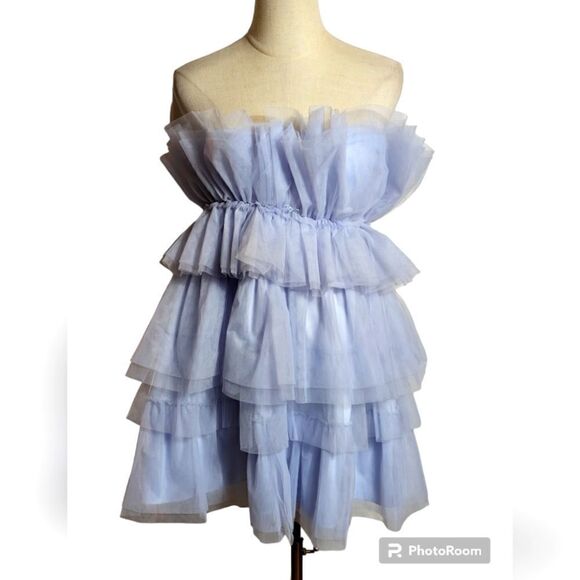 NWT Charmed Hears Lilac Tulle Mini Dress - Picture 1 of 7